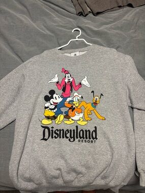 Disney Grey Kids Sweatshirt with Multicolor Classic Character Print